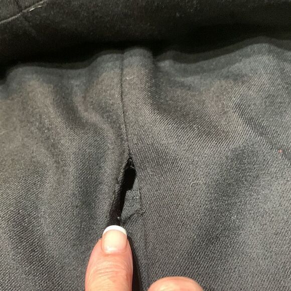 J.Crew Black Sleeveless Very Unique Chic Midi Dress Ruffled Scoop Neck size 4 - Picture 11 of 11